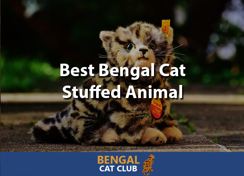 stuffed bengal cat